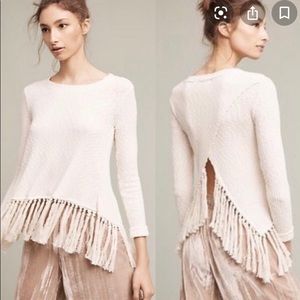Anthropology Cream sweater, eri and ali